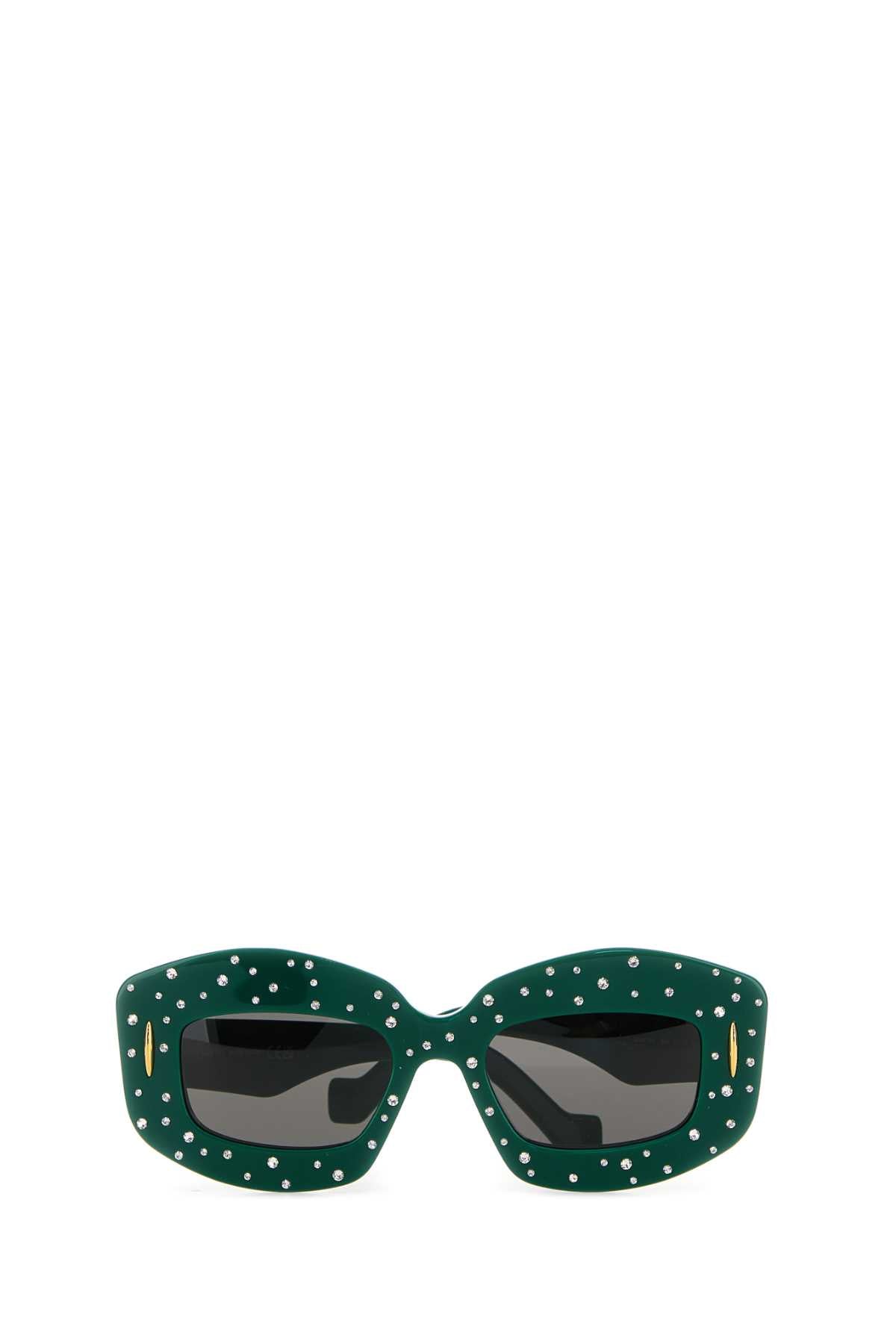 Loewe Unisex Dark Green Acetate Sunglasses LOEWE