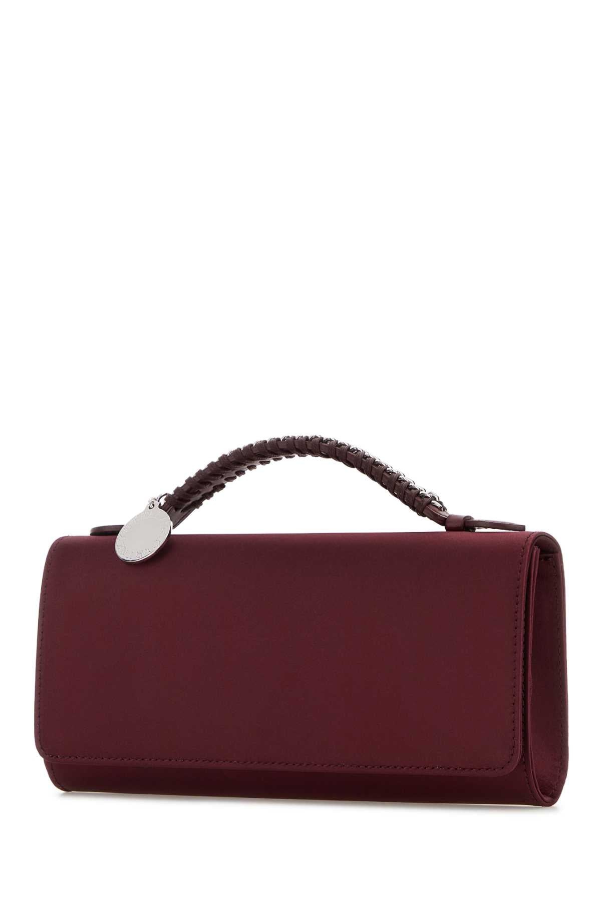 Stella Mccartney Women Burgundy Satin Falabella Handbag STELLA MCCARTNEY