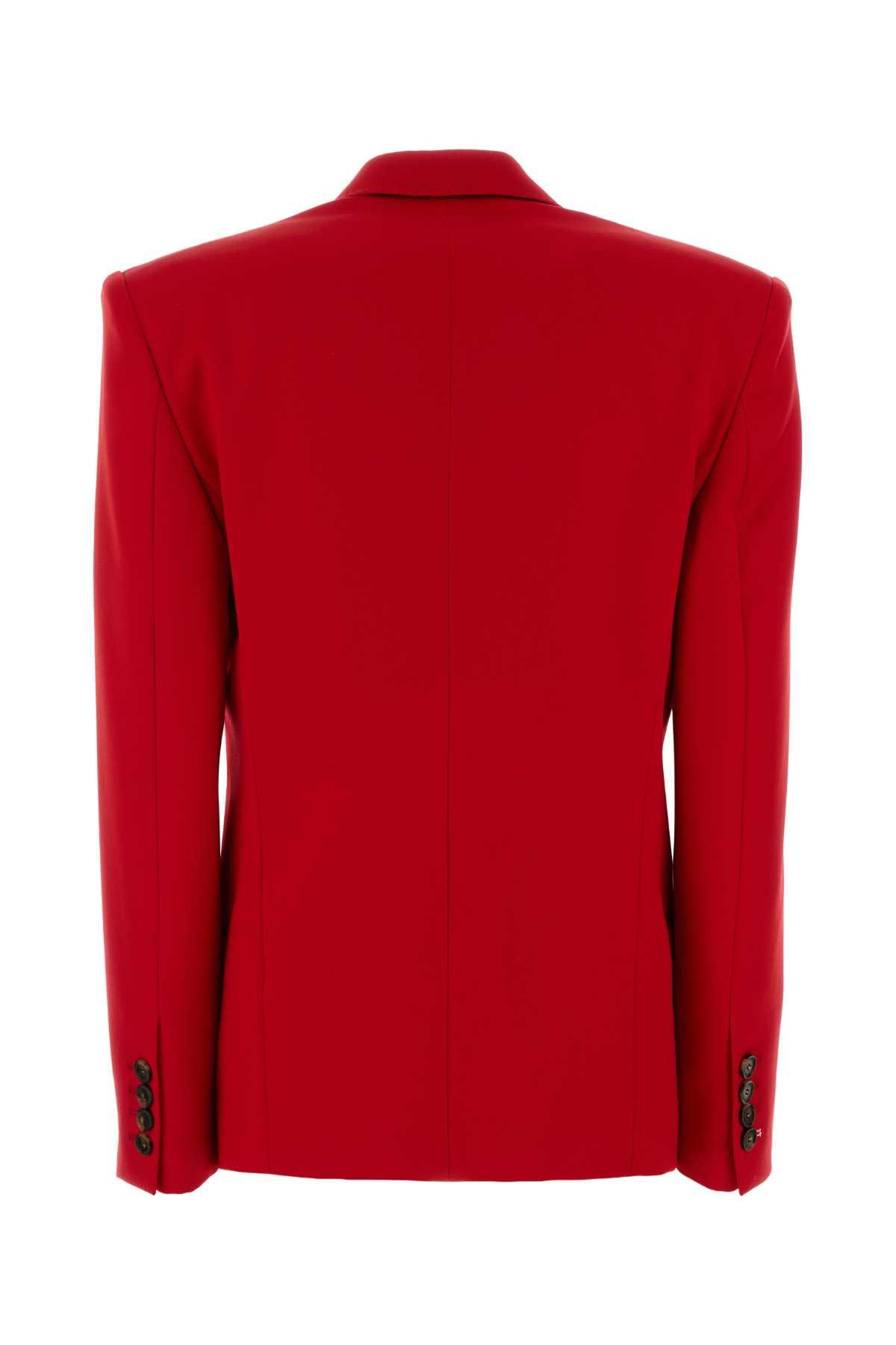 Stella Mccartney Women Red Wool Blazer