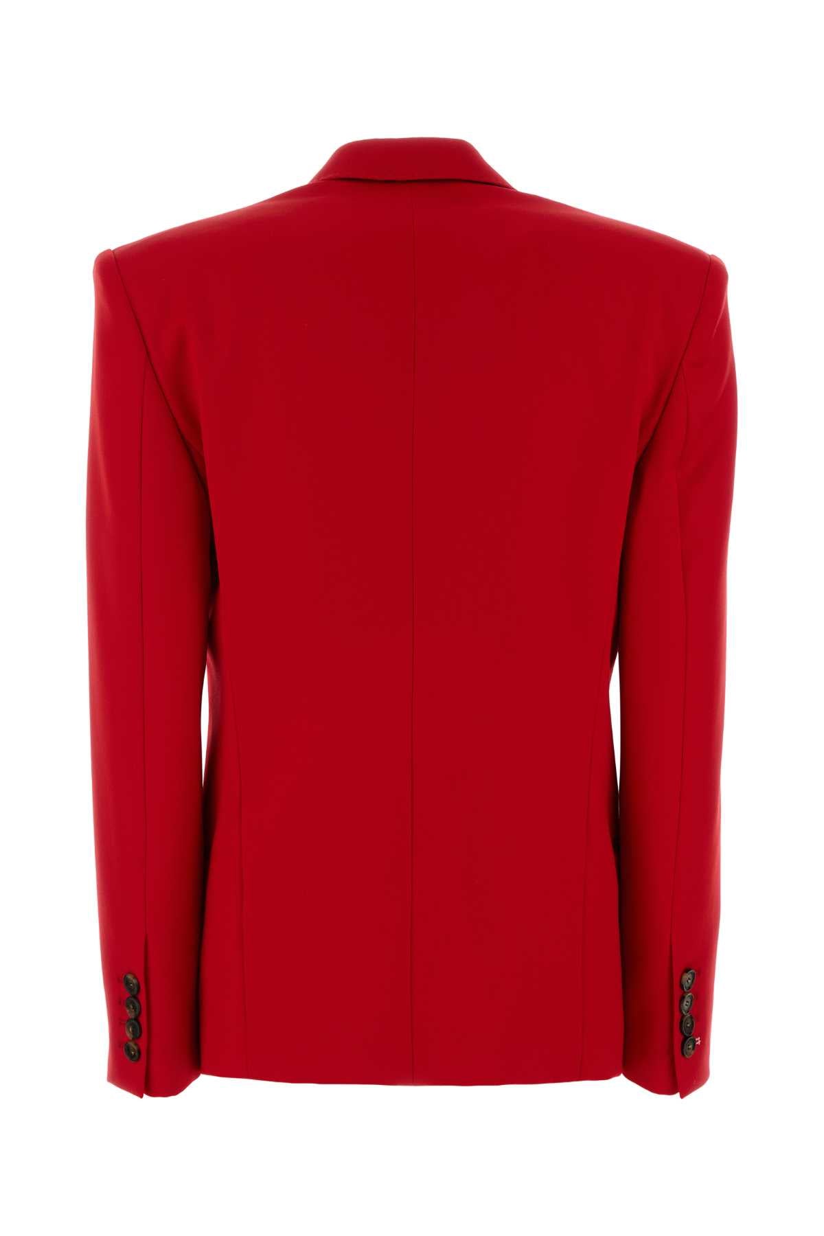 Stella Mccartney Women Red Wool Blazer