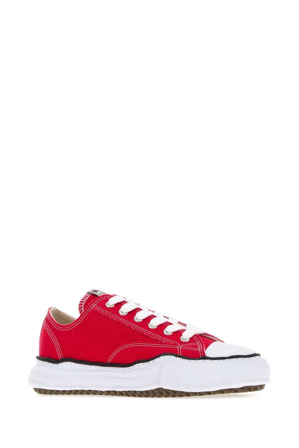 Maison Mihara Yasuhiro Men Red Canvas Peterson Sneakers MAISON MIHARA YASUHIRO