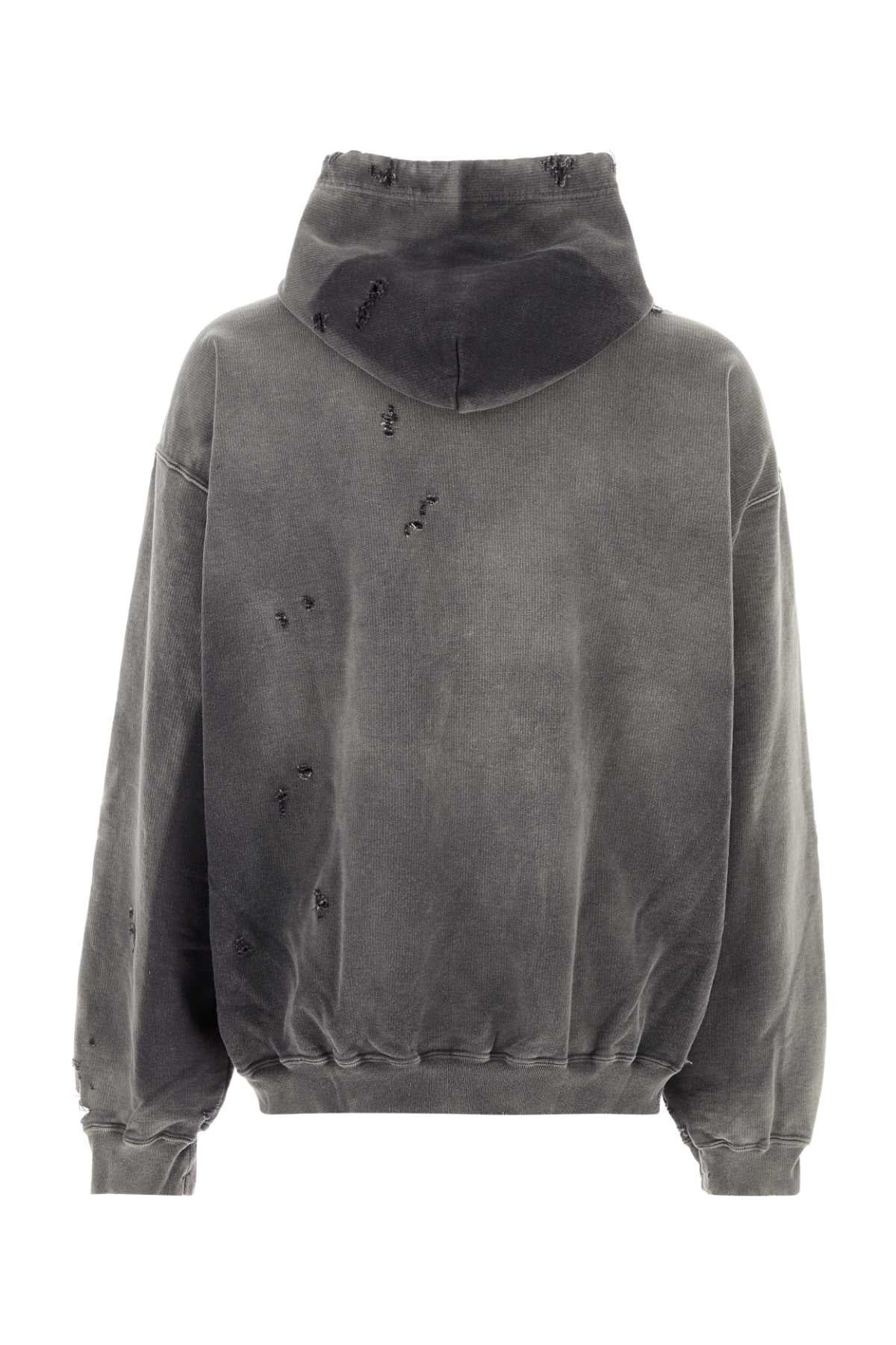 Maison Mihara Yasuhiro Men Black Cotton Oversize Sweatshirt MAISON MIHARA YASUHIRO