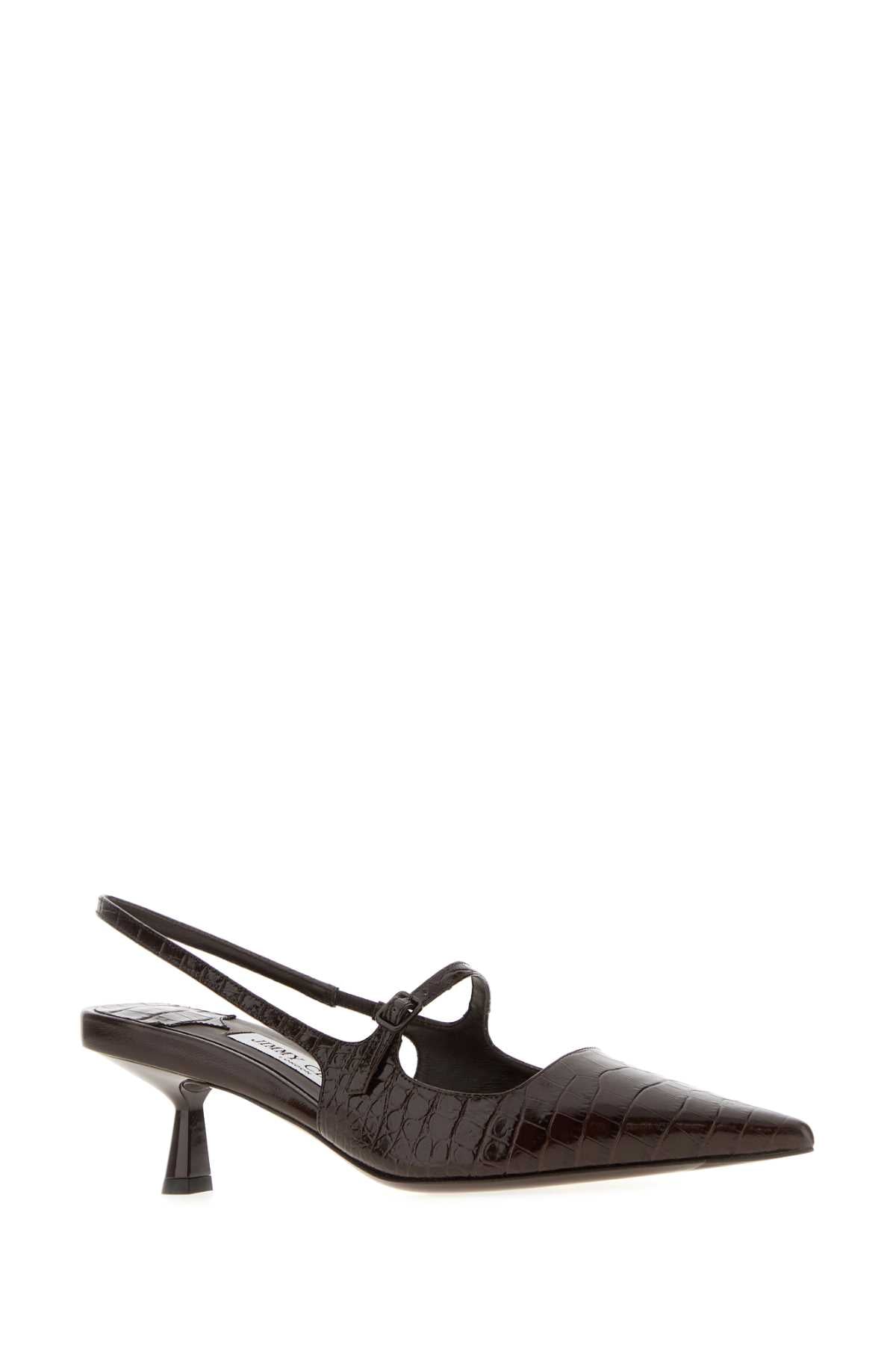 Jimmy Choo Women Chocolate Leather Didi 45 Pumps JIMMY CHOO