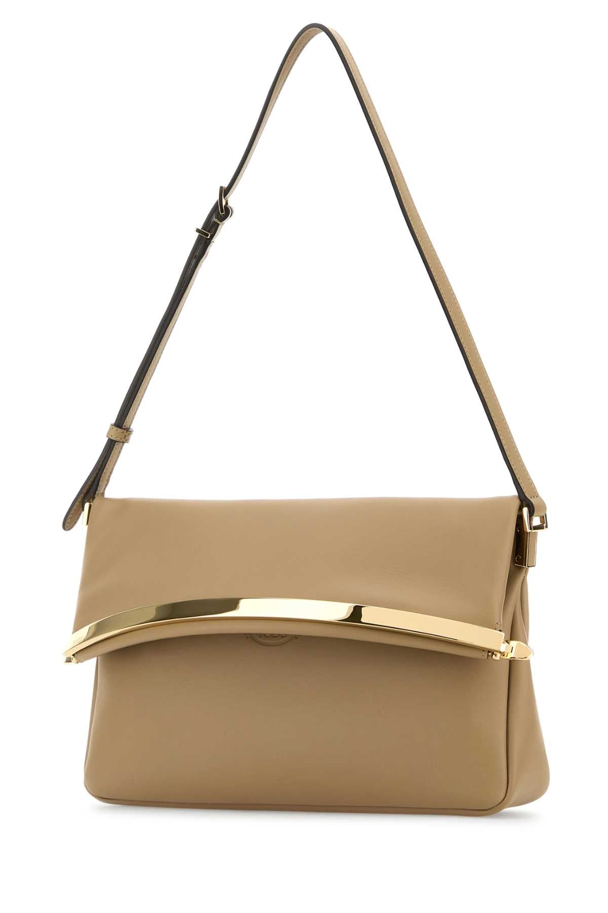 Tod's Women Beige Leather Shoulder Bag TOD'S
