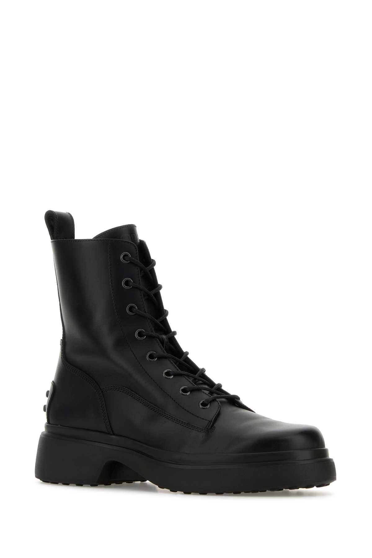 Tod's Women Black Leather Ankle Boots TOD'S