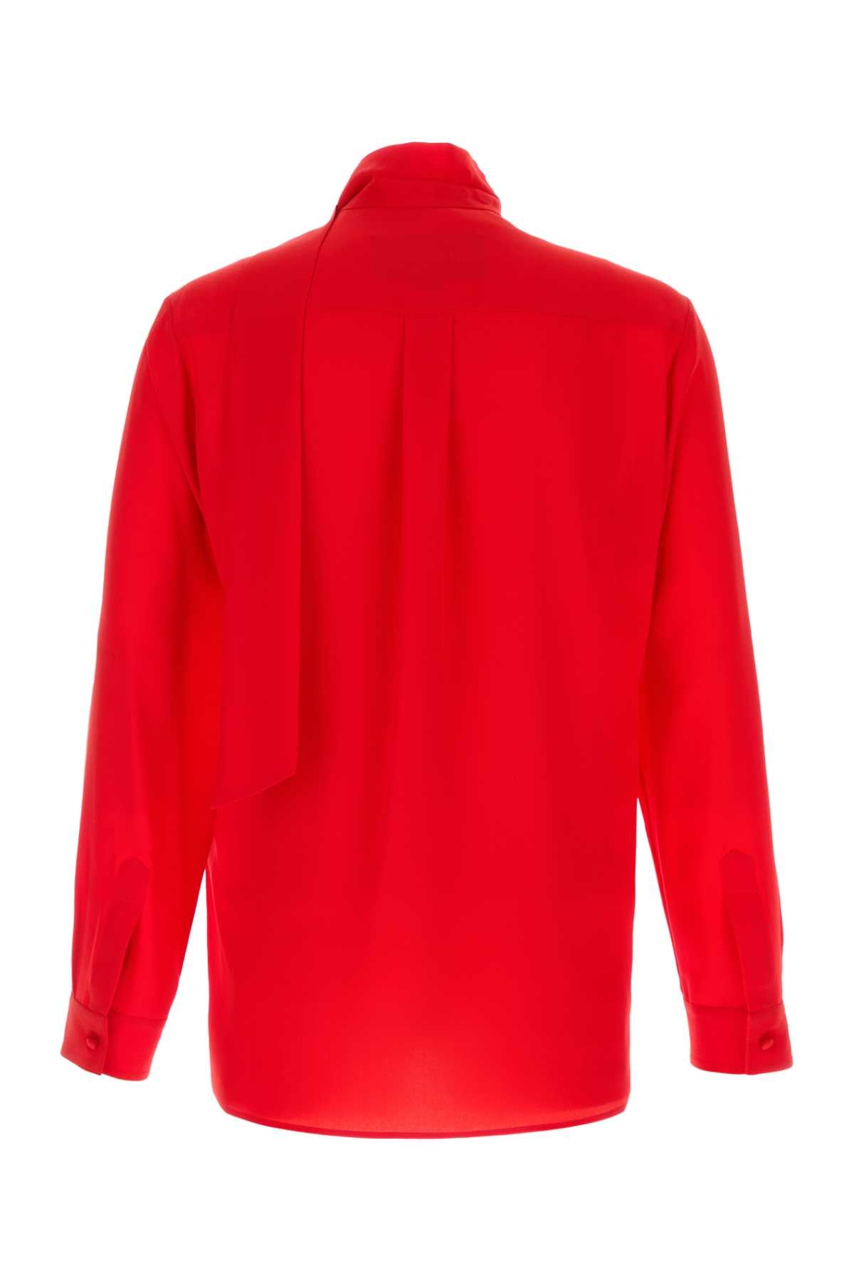 Valentino Garavani Men Red Crepe Shirt VALENTINO GARAVANI