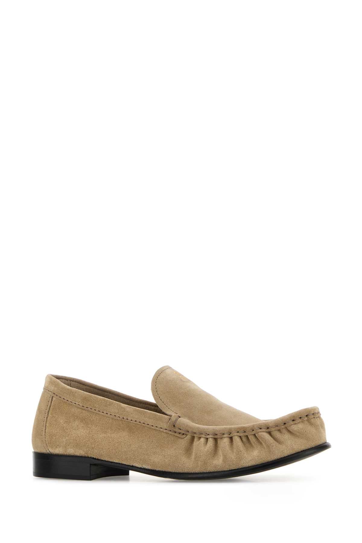 Miu Miu Women Sand Suede Loafers MIU MIU