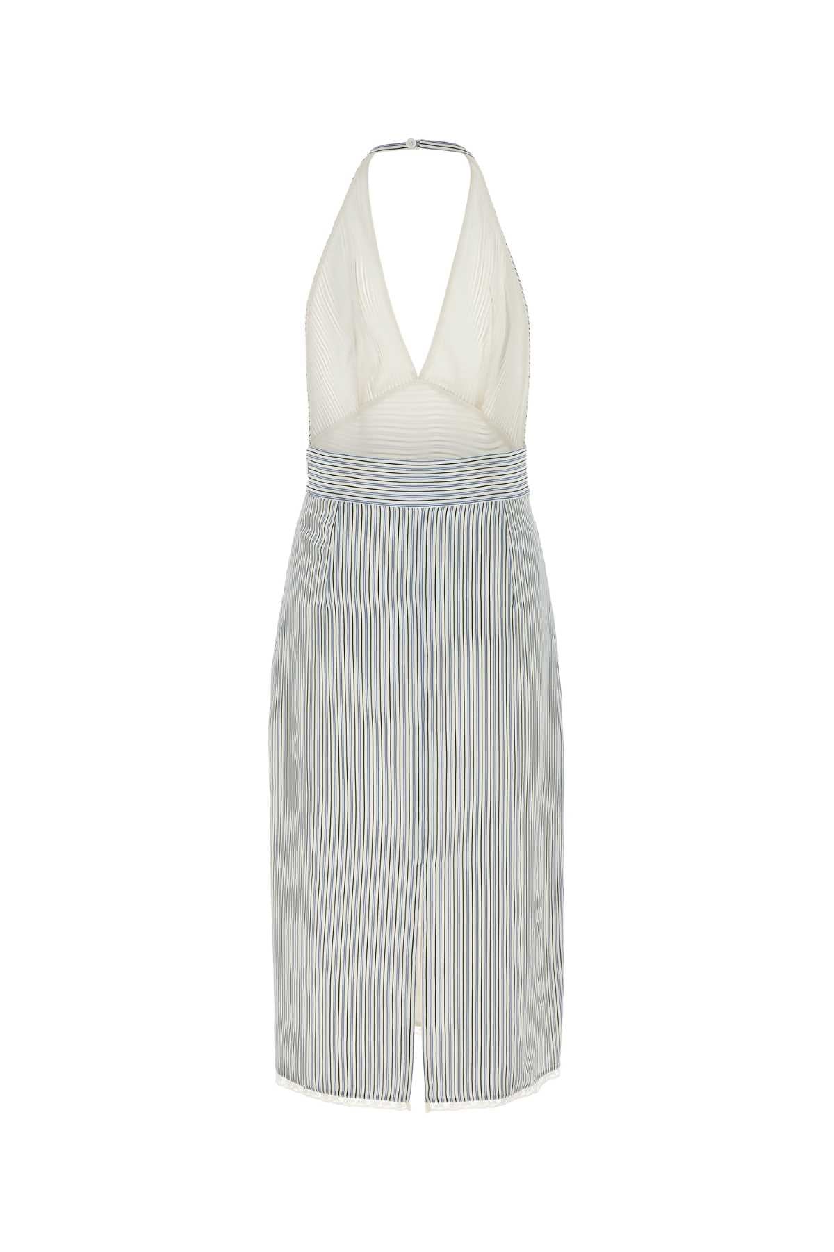 Miu Miu Women Printed Silk Dress