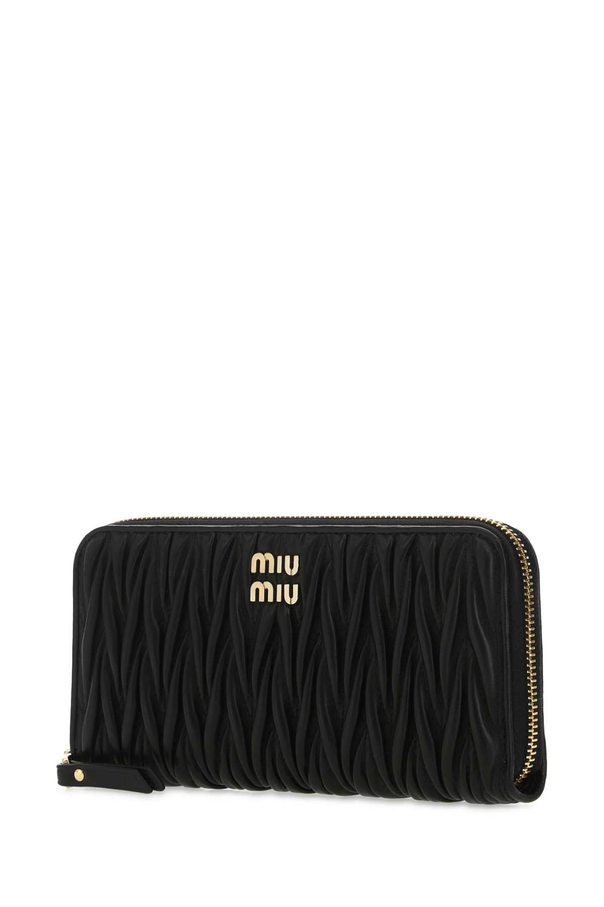 Miu Miu Women Black Nappa Leather Wallet MIU MIU