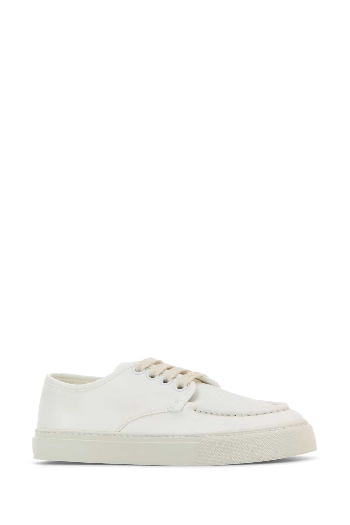 Prada Men White Canvas Sneakers PRADA