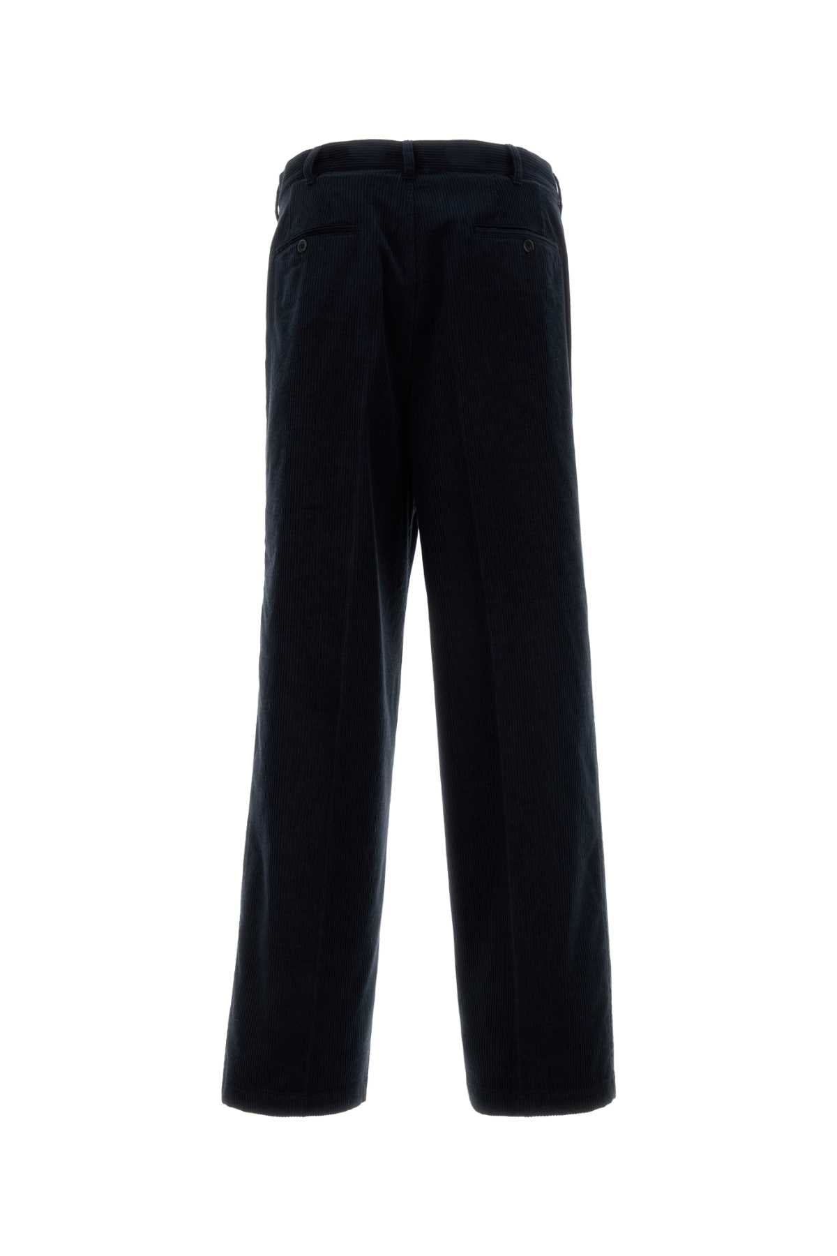 Prada Men Midnight Blue Corduroy Pant PRADA