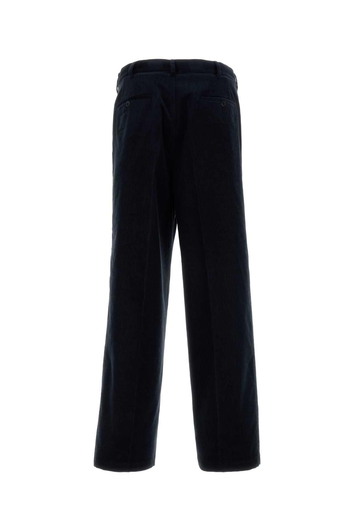 Prada Men Midnight Blue Corduroy Pant PRADA