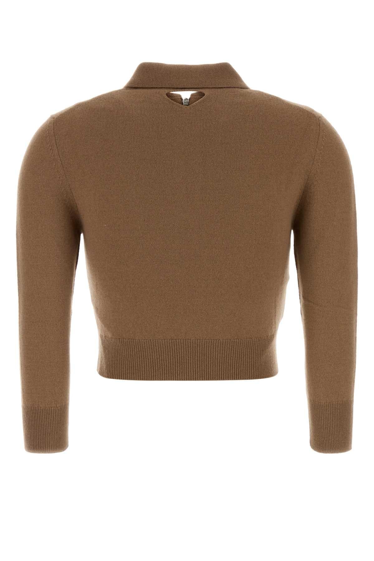 Prada Women Camel Cashmere Sweater PRADA