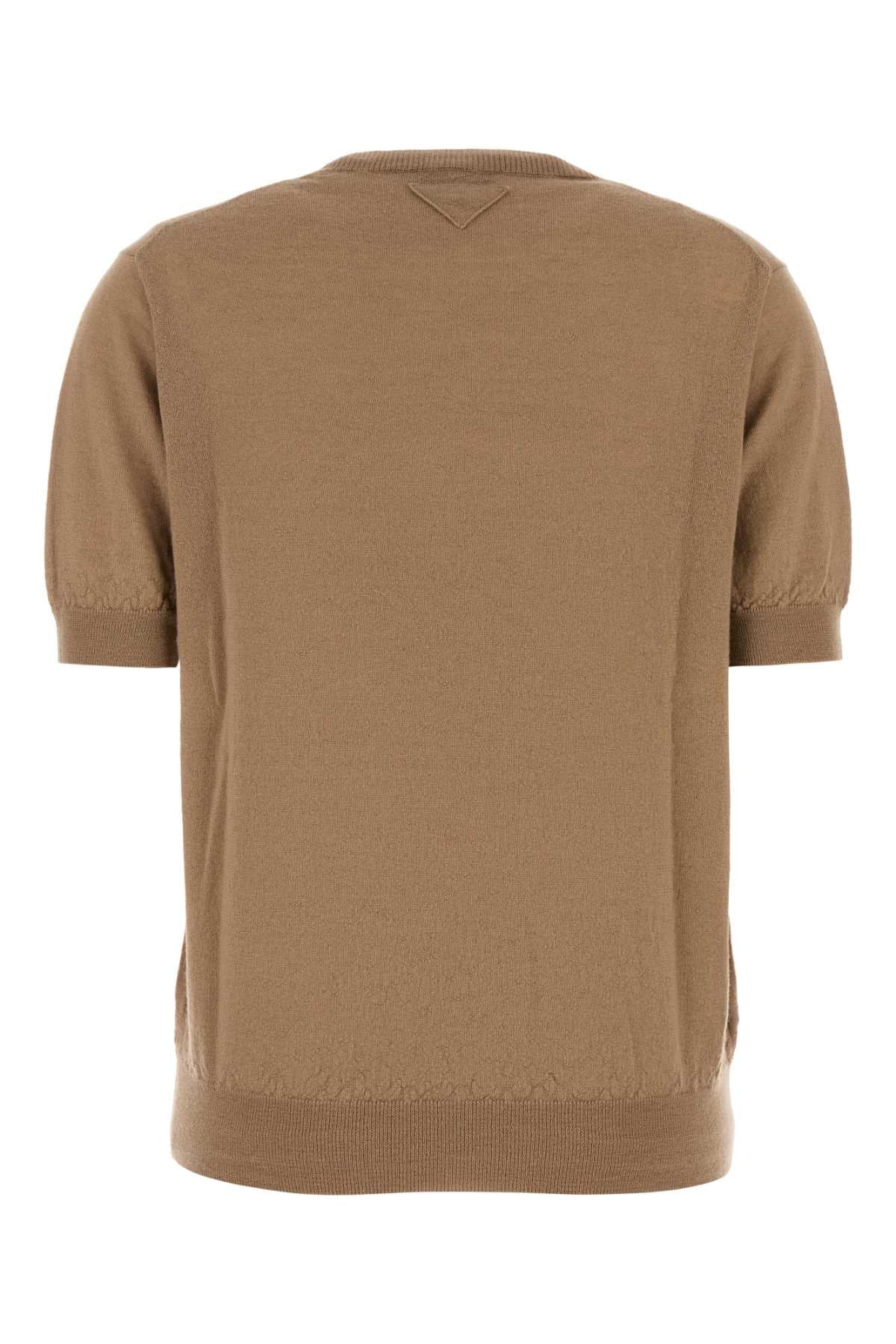 Prada Women Camel Cashmere Sweater PRADA