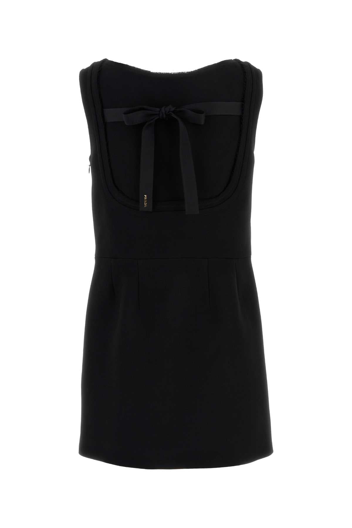 Prada Women Black Wool Dress PRADA