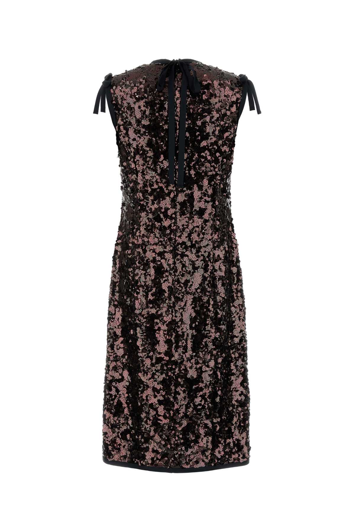 Prada Women Brown Sequins Dress PRADA