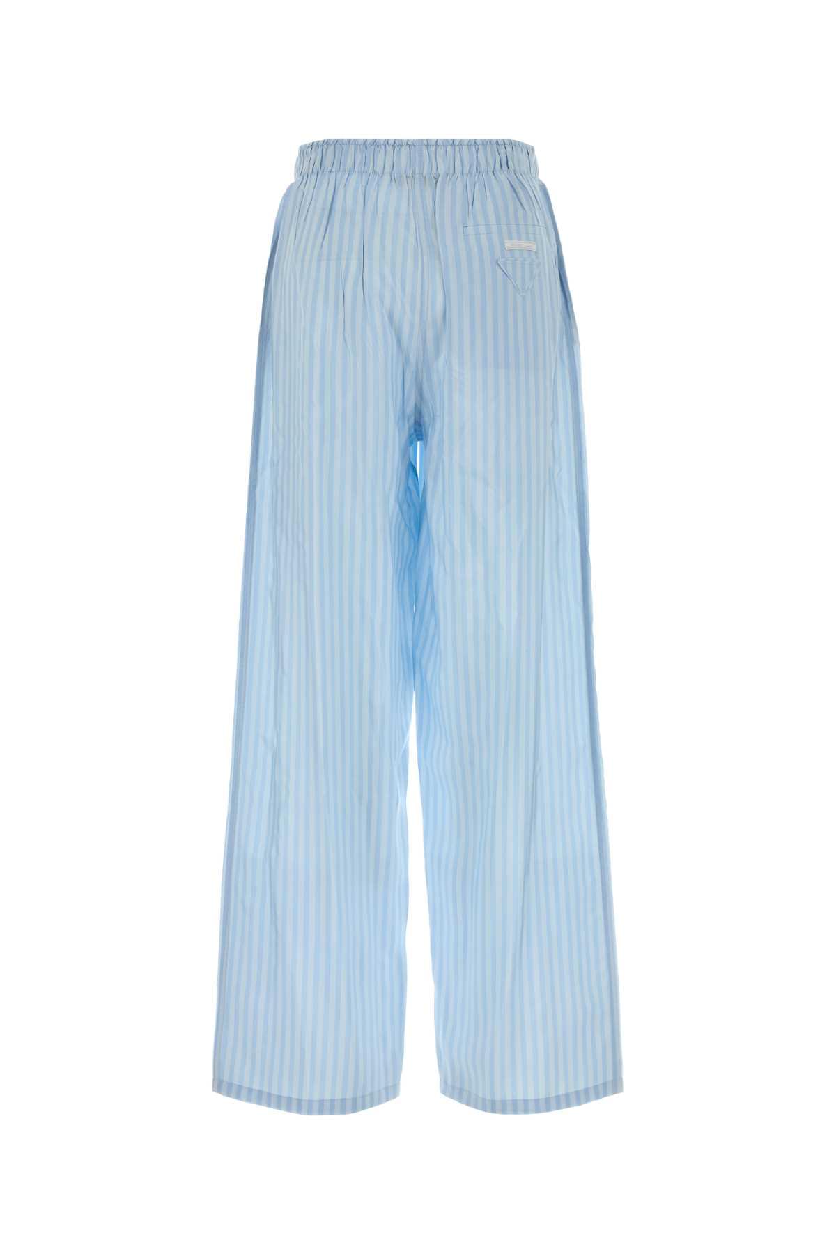Prada Women Embroidered Silk Pyjama Pant PRADA