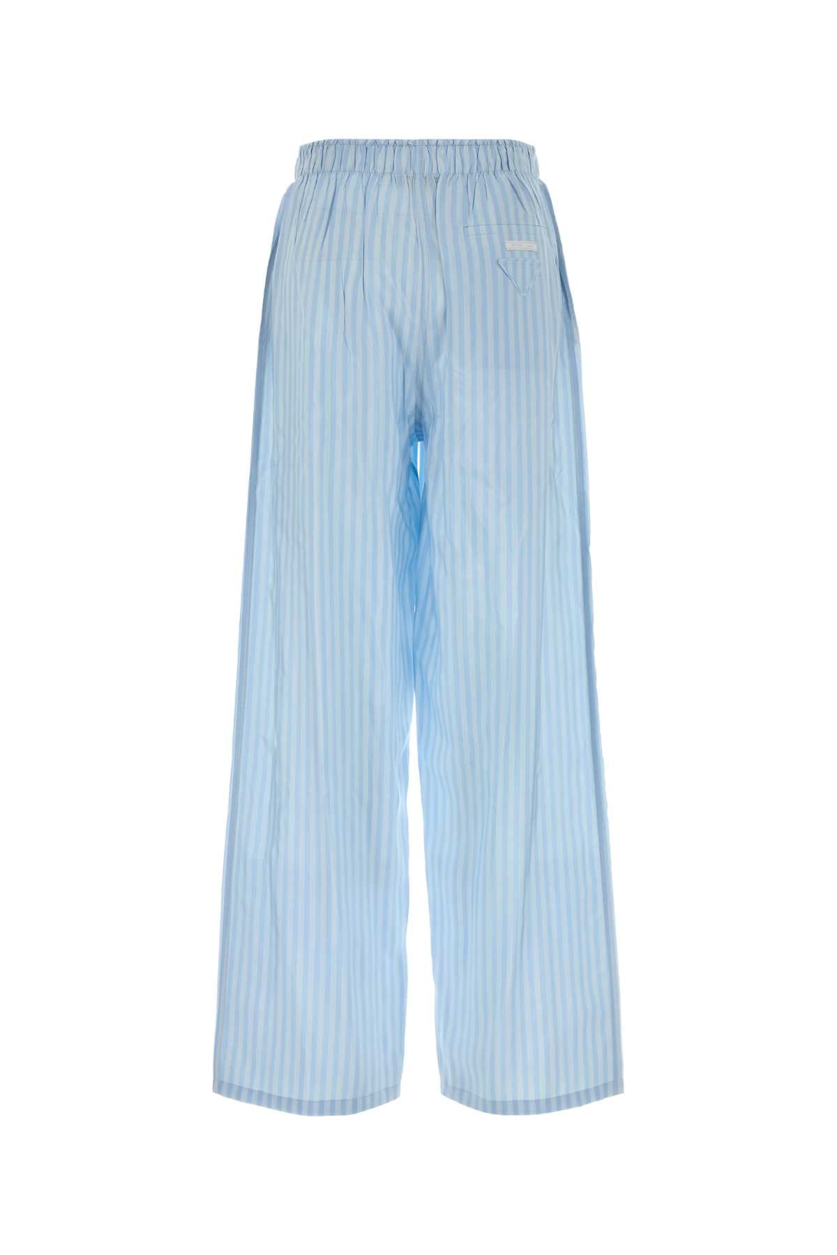 Prada Women Embroidered Silk Pyjama Pant PRADA