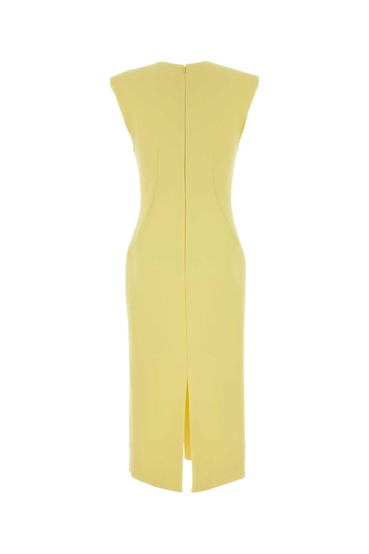 Givenchy Women Yellow Stretch Crepe Dress GIVENCHY