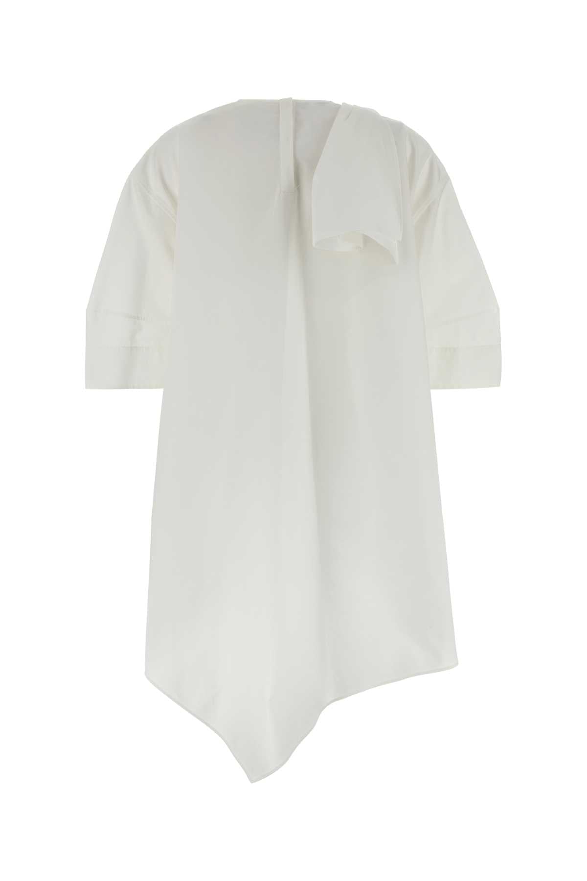 Givenchy Women White Poplin Mini Dress GIVENCHY