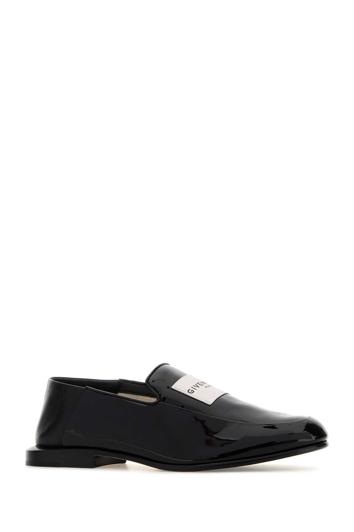Givenchy Women Black Leather Label Loafers GIVENCHY