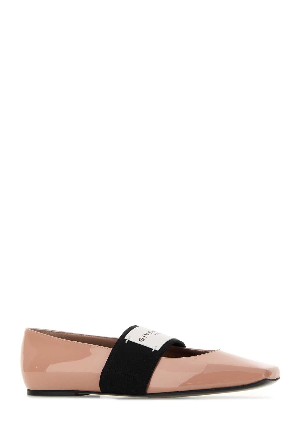 Givenchy Women Pink Leather Squared Ballerinas GIVENCHY
