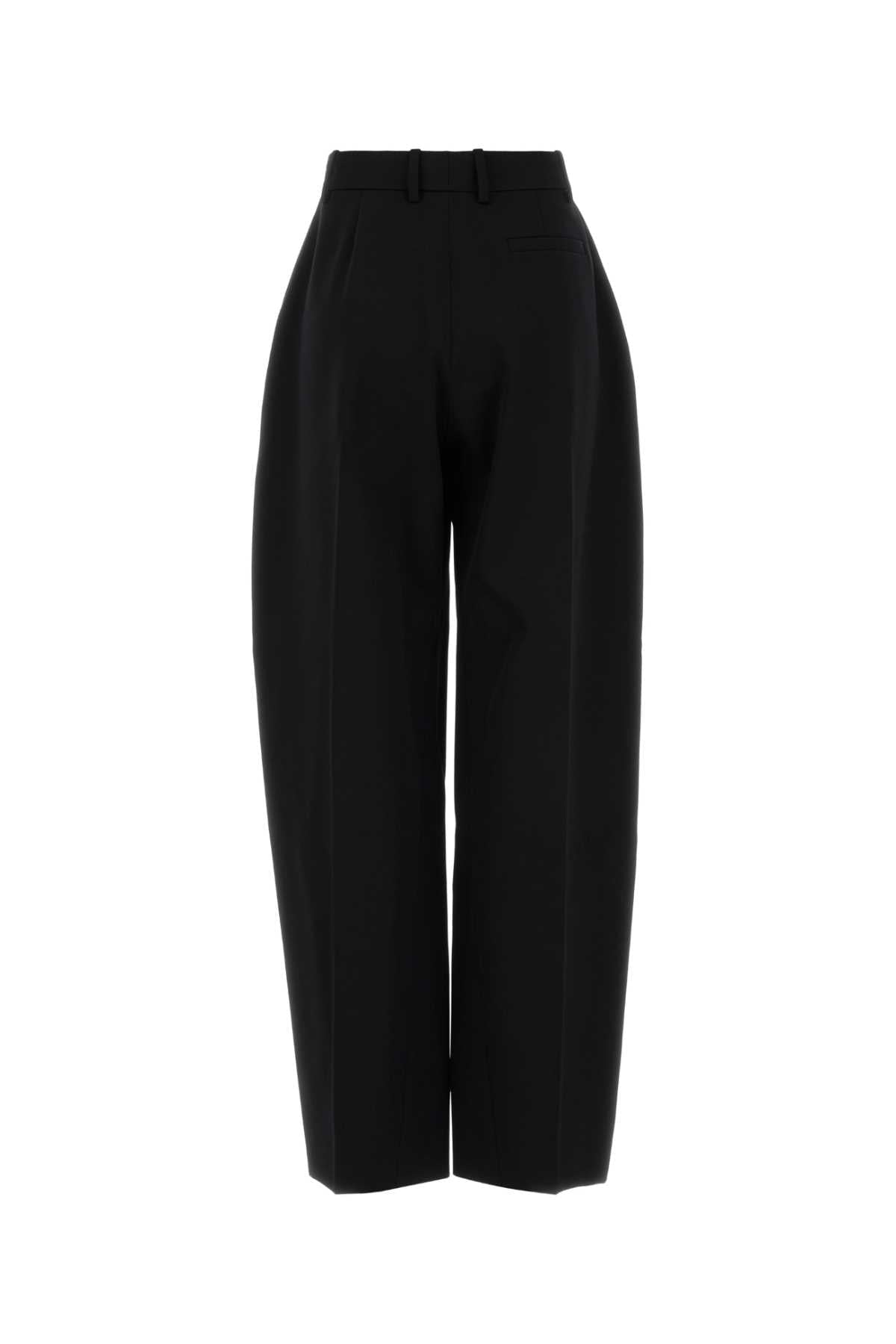 Givenchy Women Black Wool Wide-Leg Pant GIVENCHY