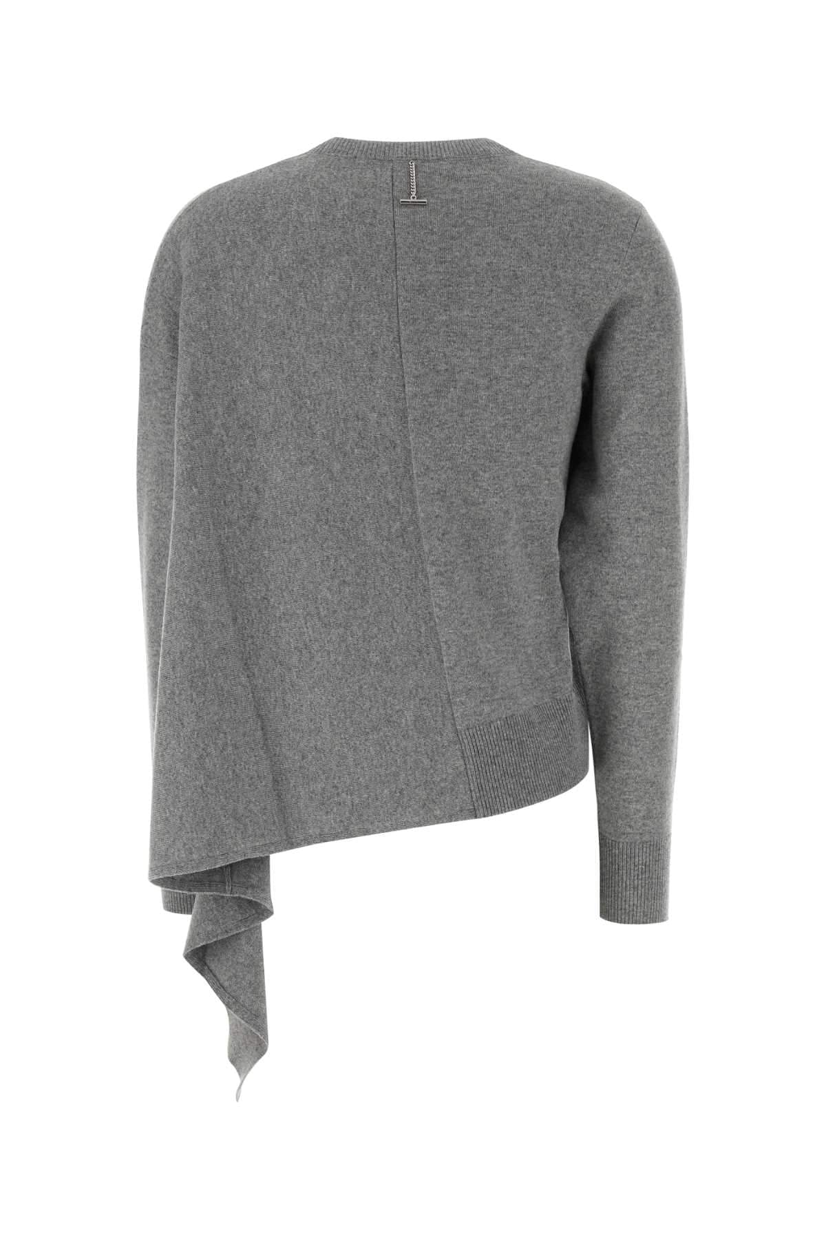 Alexander Mcqueen Women Grey Cashmere Blend Sweater ALEXANDER MCQUEEN