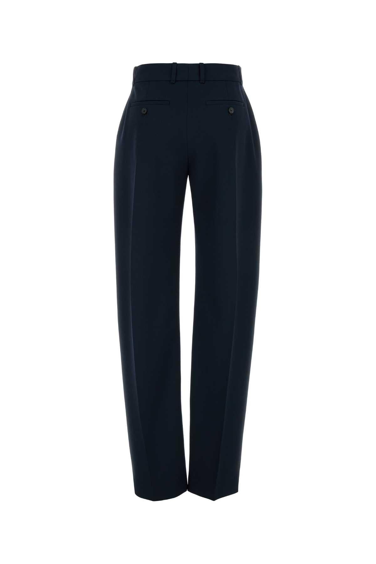 Alexander Mcqueen Women Navy Blue Wool Pant ALEXANDER MCQUEEN