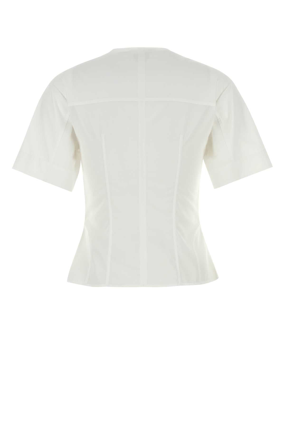 Alexander Mcqueen Women White Poplin Shirt ALEXANDER MCQUEEN