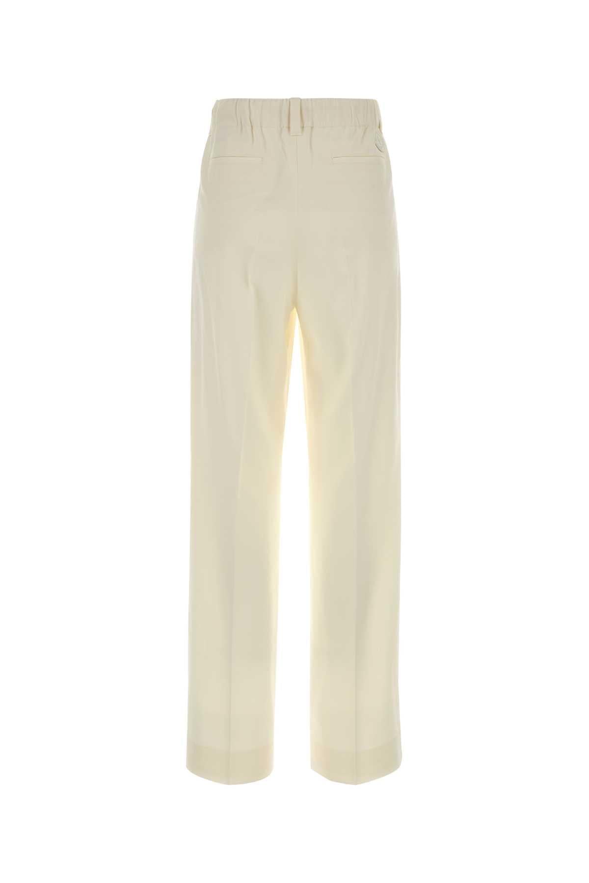 Moncler Women Cream Wool Pant MONCLER