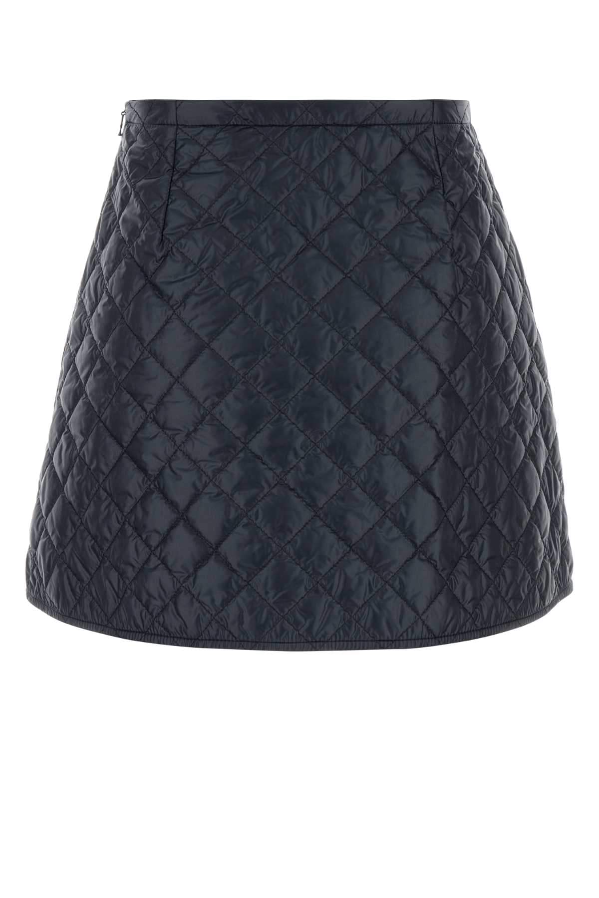 Moncler Women Midnight Blue Nylon Mini Skirt MONCLER
