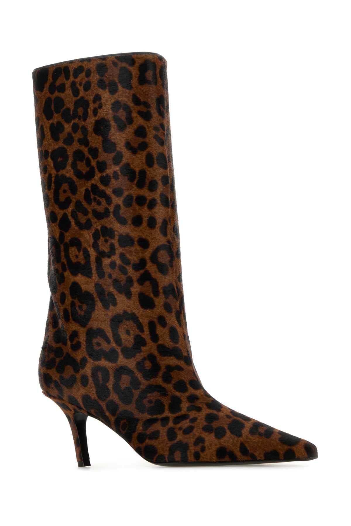 Amina Muaddi Women Printed Calf Hair Fiona Boots AMINA MUADDI