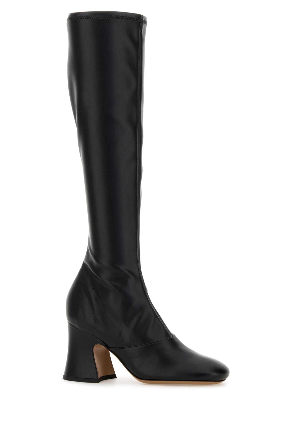 Chloe Women Black Synthetic Leather Janis Boots CHLOE