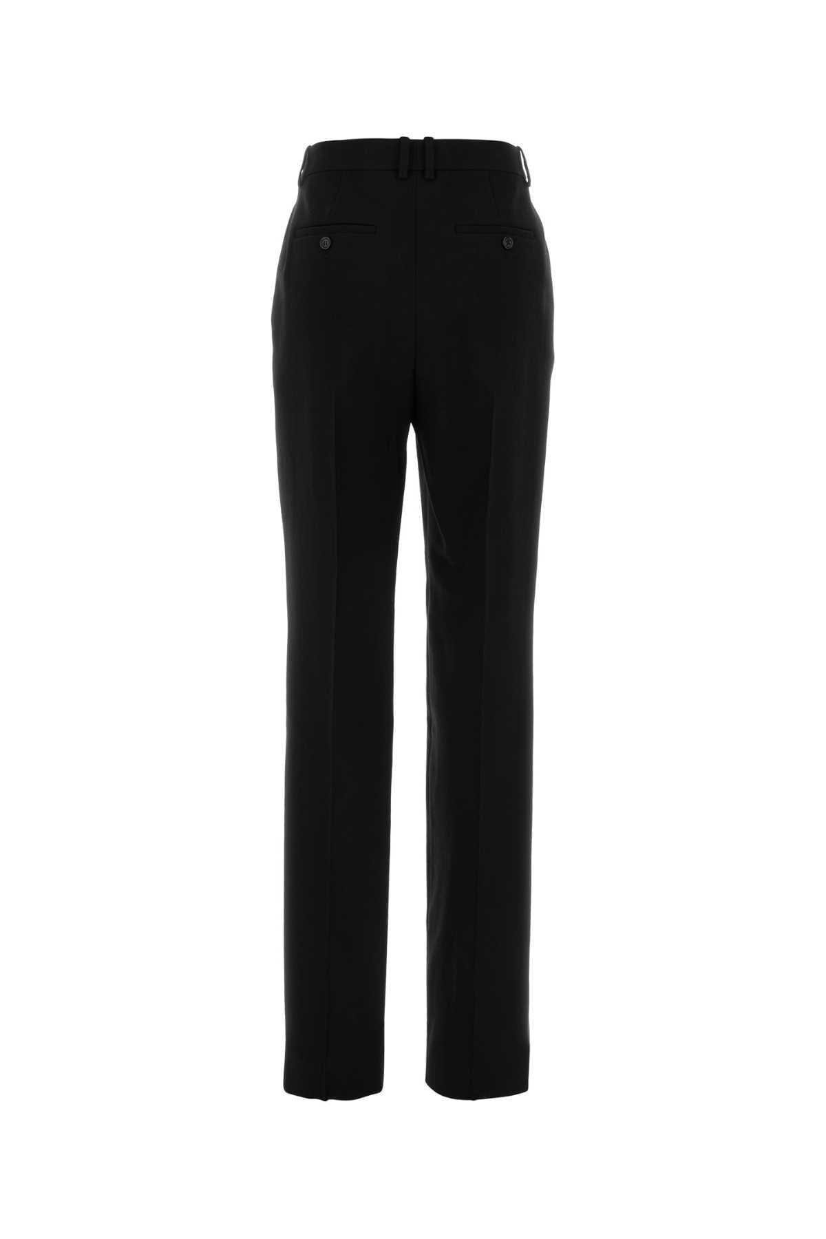 Saint Laurent Women Black Wool Pant SAINT LAURENT