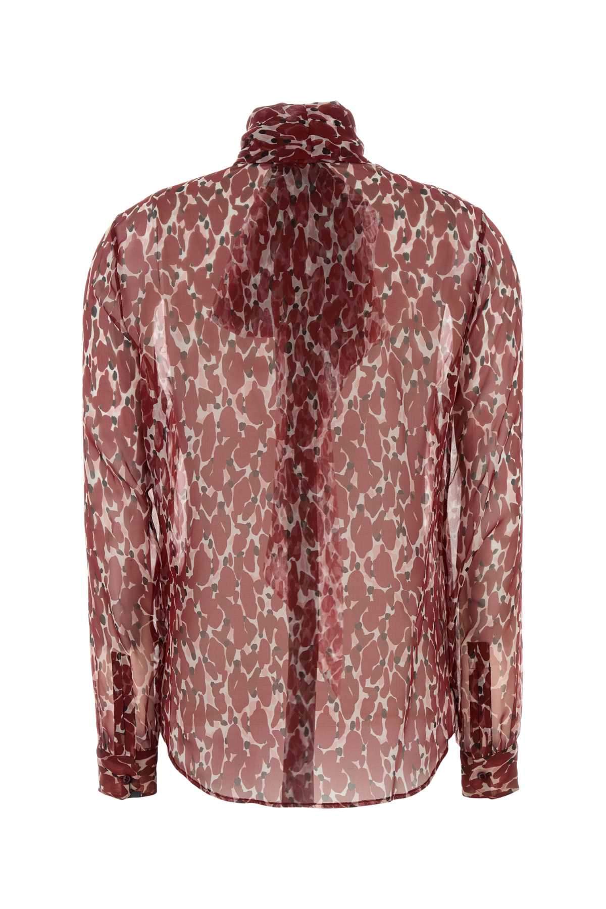 Saint Laurent Women Printed Silk Shirt SAINT LAURENT