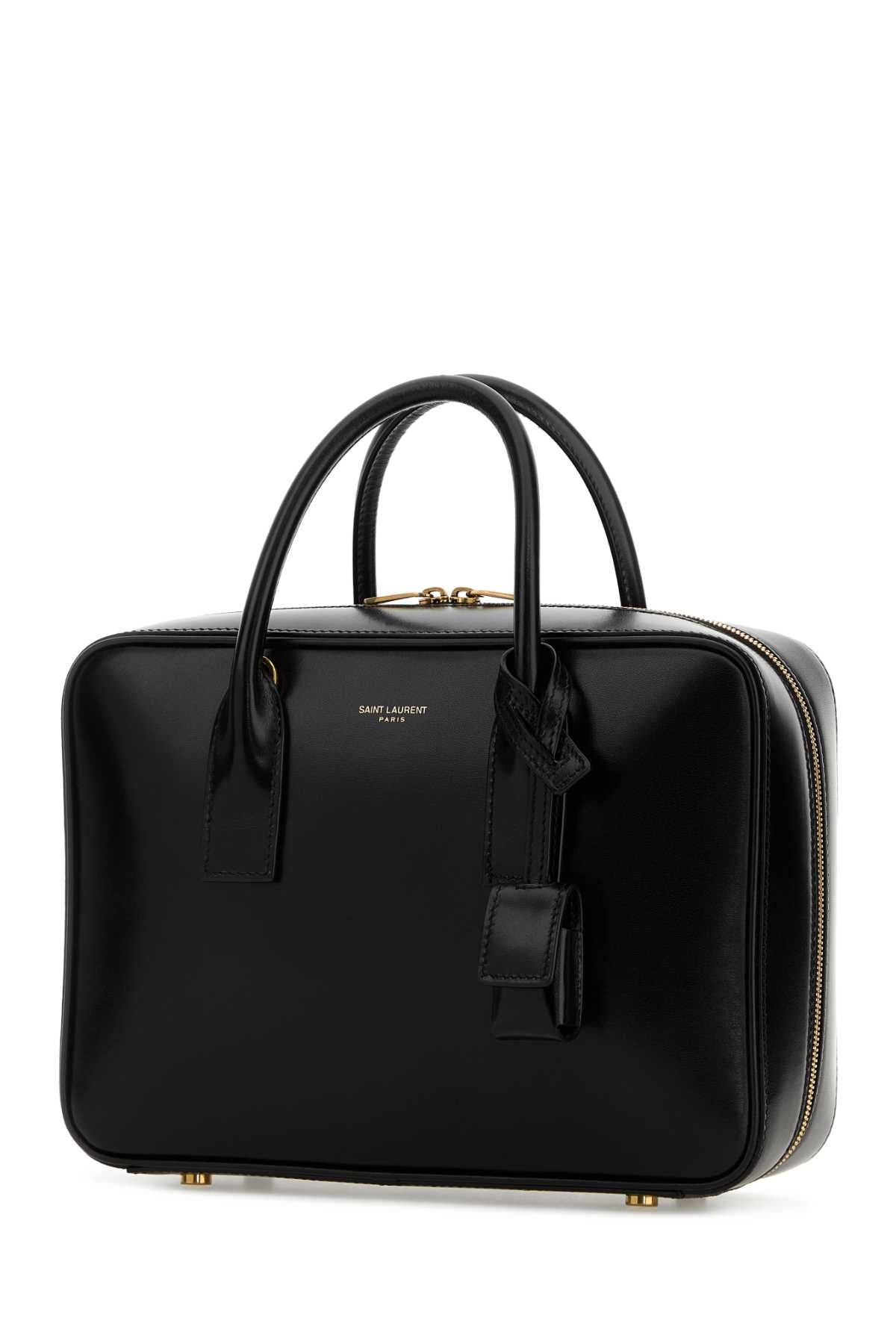 Saint Laurent Women Black Leather Sac De Jour Handbag SAINT LAURENT