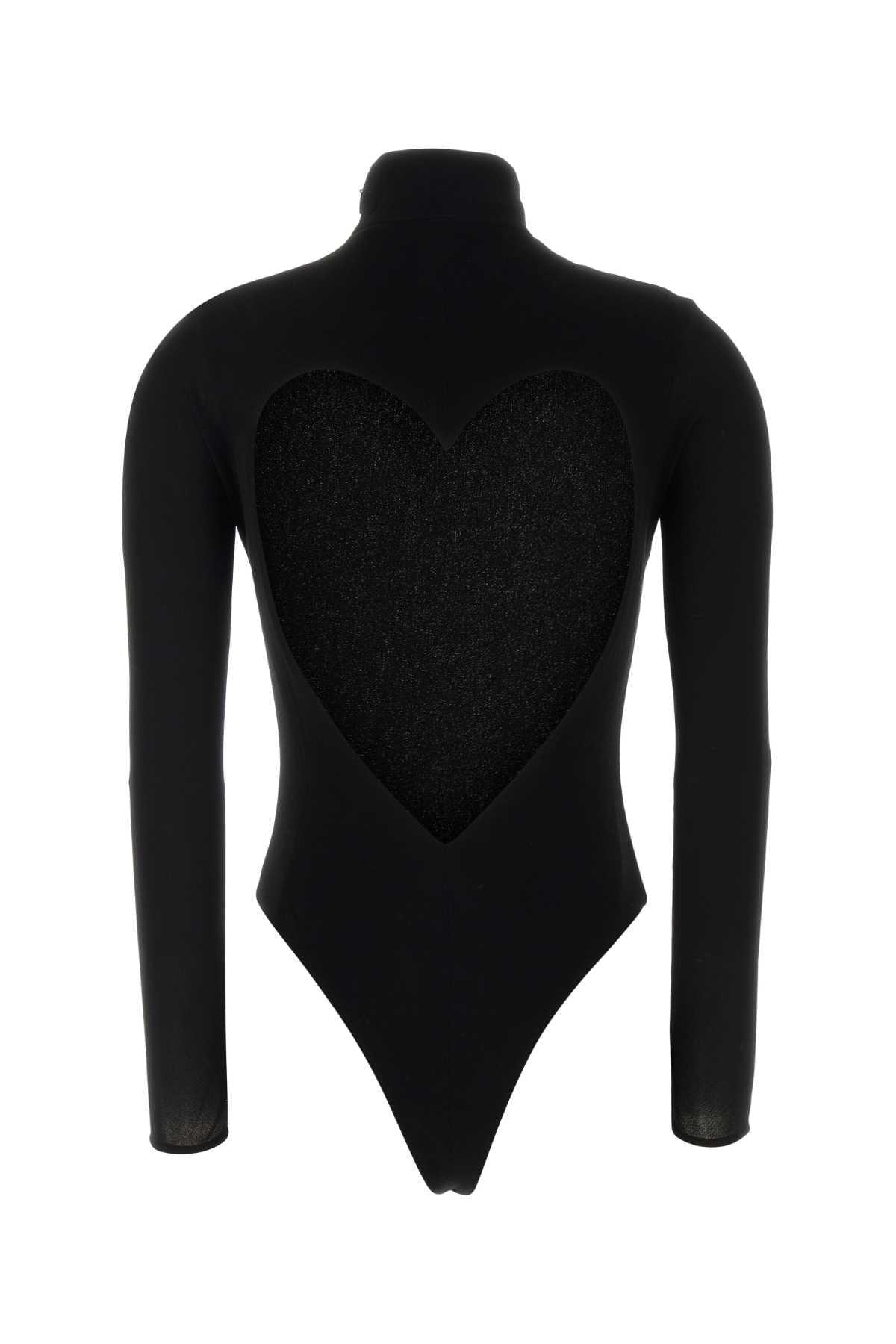 Alaia Women Black Viscose Bodysuit ALAIA