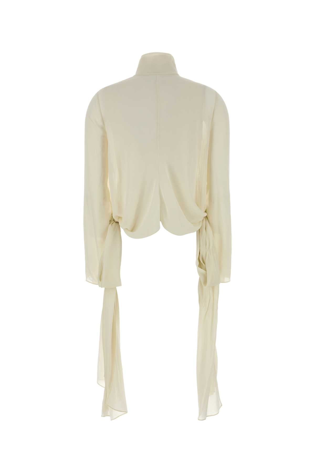 Alaia Women Cream Crepe Blouse ALAIA