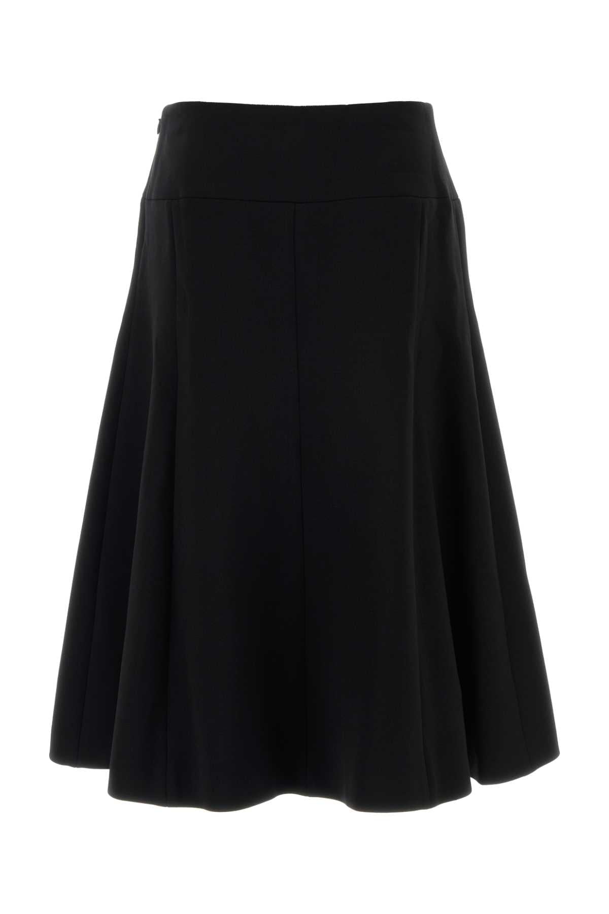 Alaia Women Black Stretch Polyester Blend Skirt ALAIA