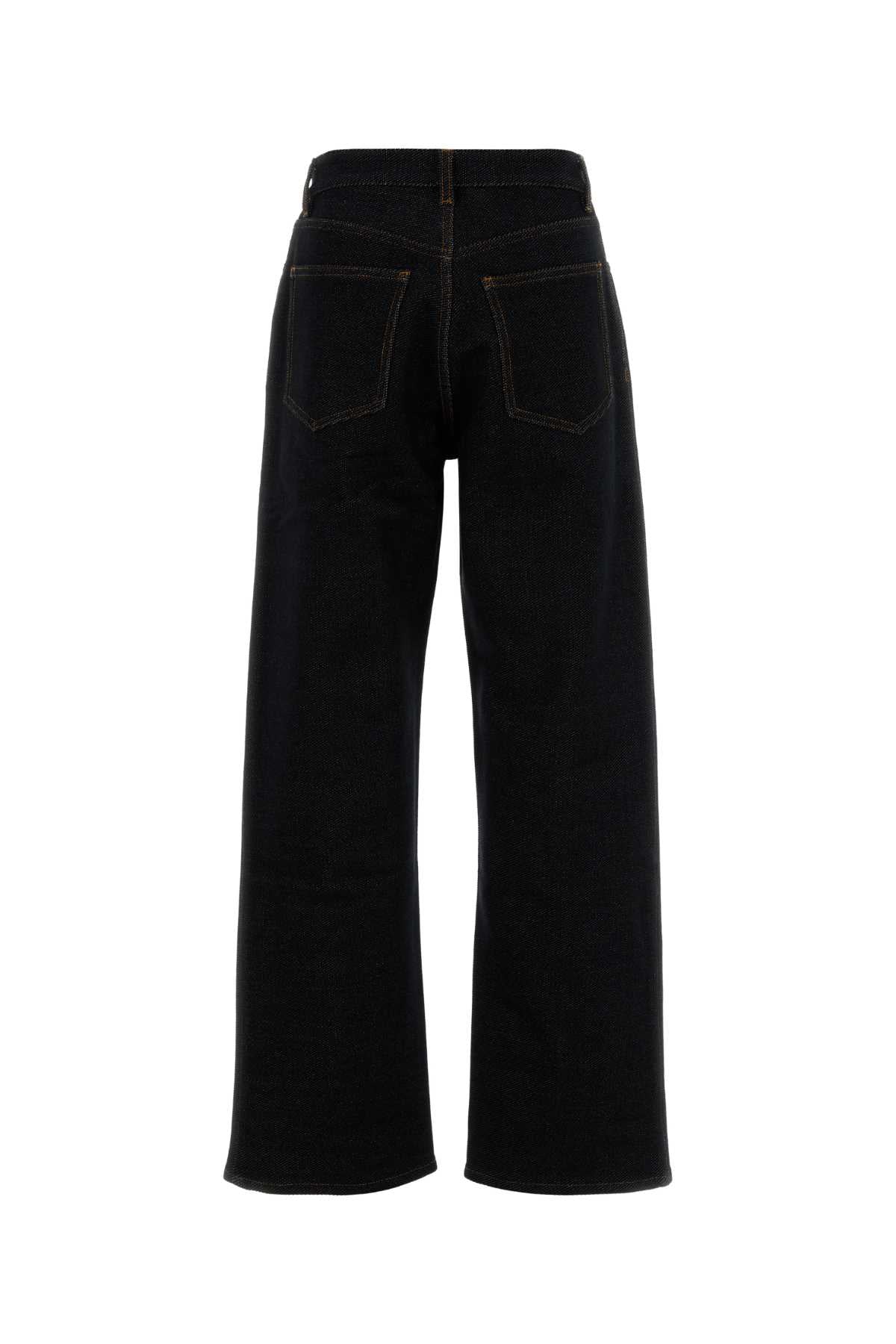 Alaia Women Midnight Blue Stretch Denim Jeans ALAIA