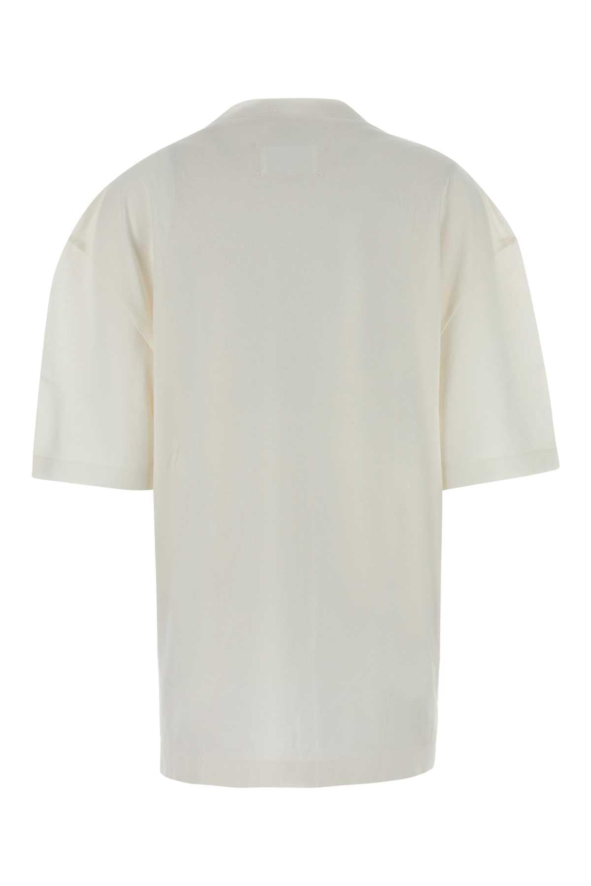 Maison Margiela Women White Cotton Oversize T-Shirt MAISON MARGIELA