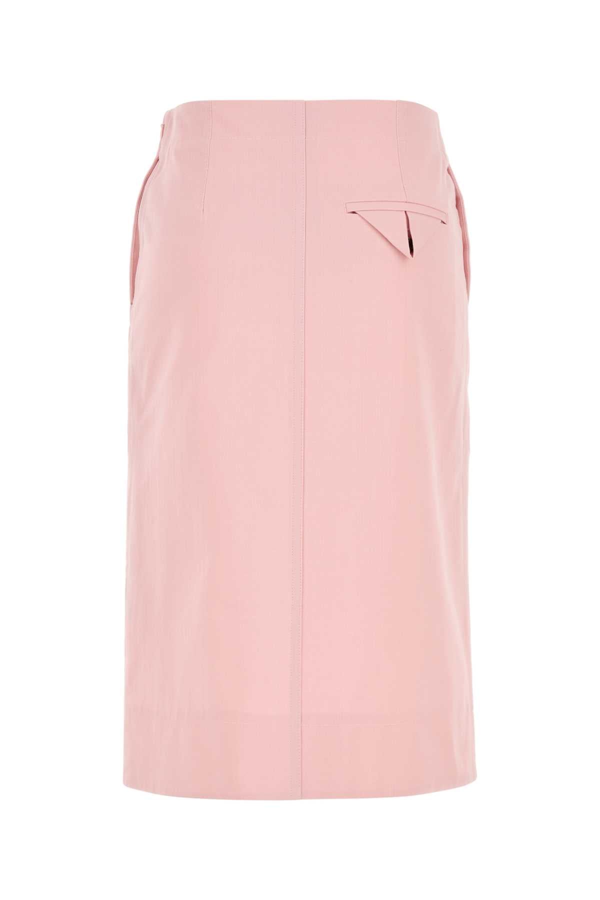 Bottega Veneta Women Pink Twill Skirt BOTTEGA VENETA