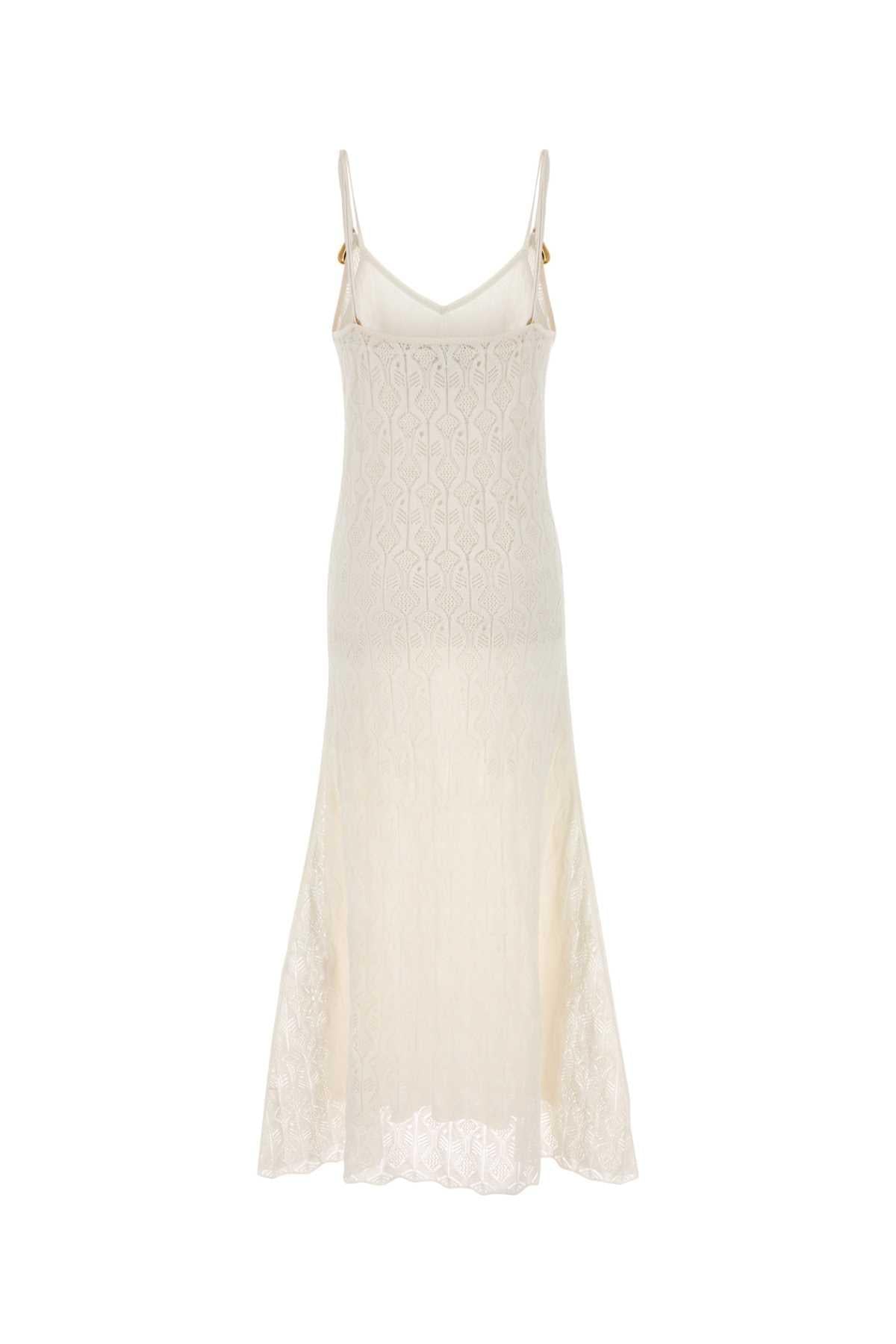 Bottega Veneta Women White Lace Dress BOTTEGA VENETA
