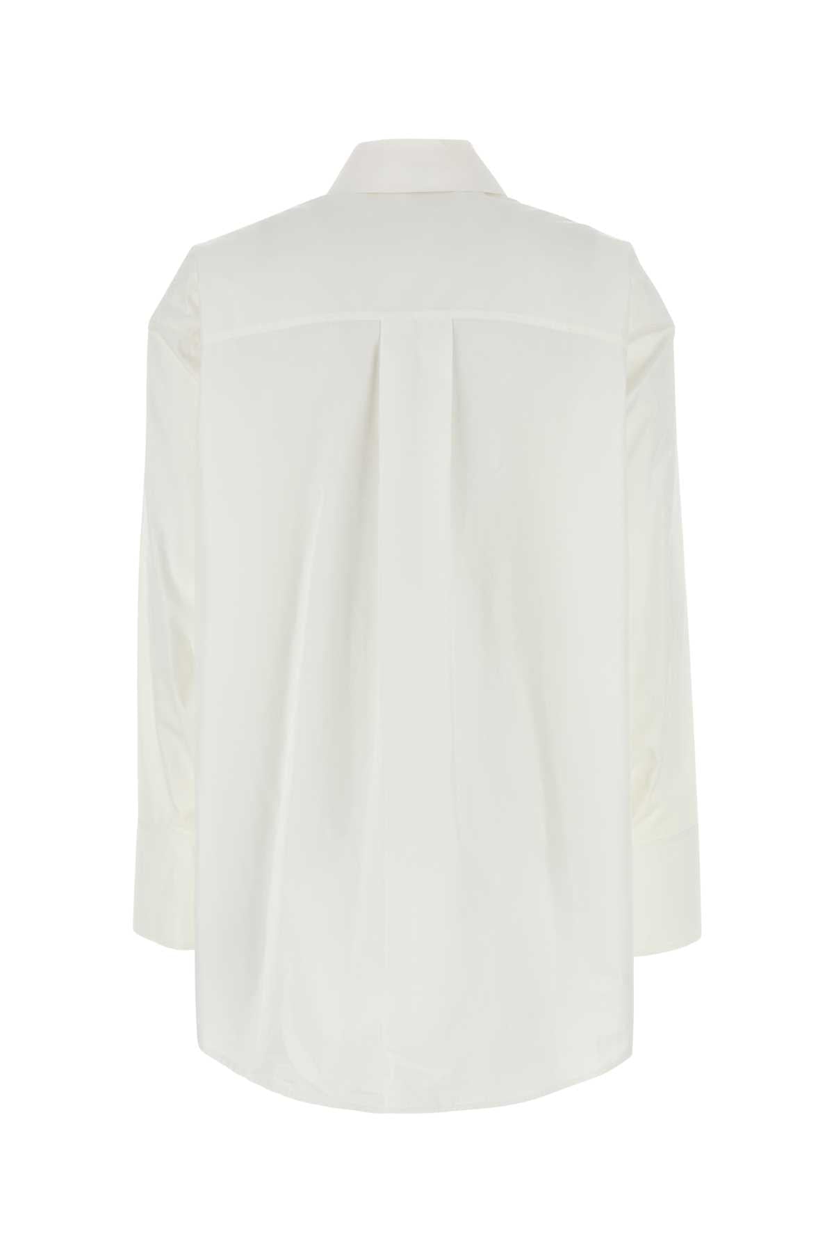 Loewe Women White Poplin Oversize Shirt LOEWE