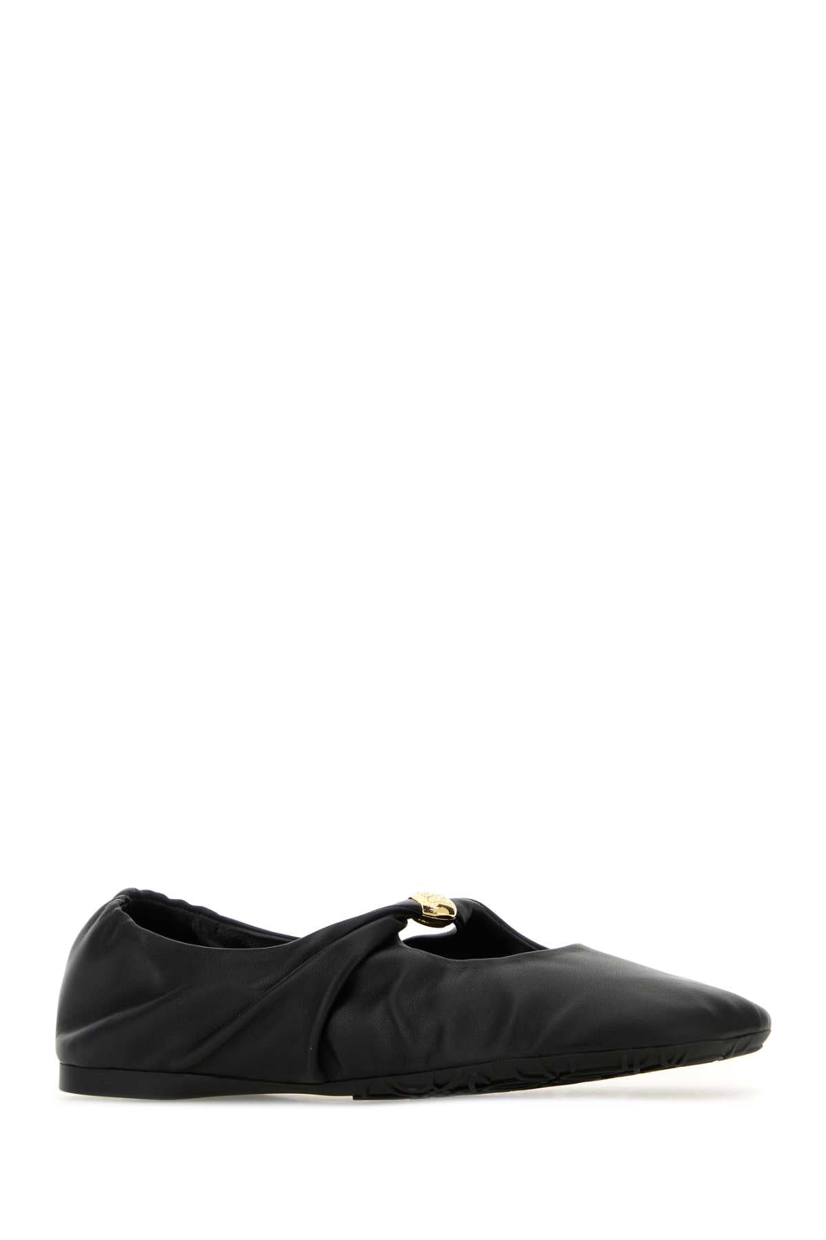 Loewe Women Black Nappa Leather Pebble Ballerinas LOEWE