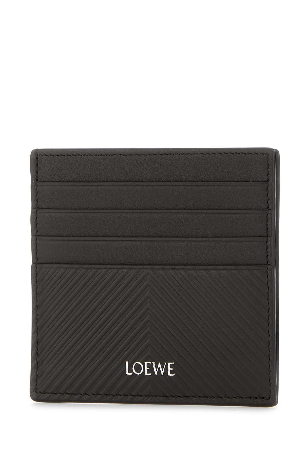 Loewe Men Graphite Leather Card Holder LOEWE