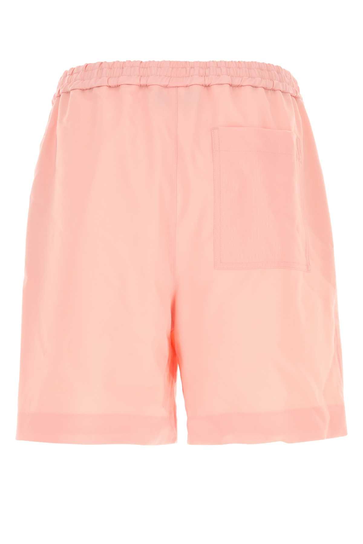 Loewe Men Pink Wool Bermuda Shorts LOEWE