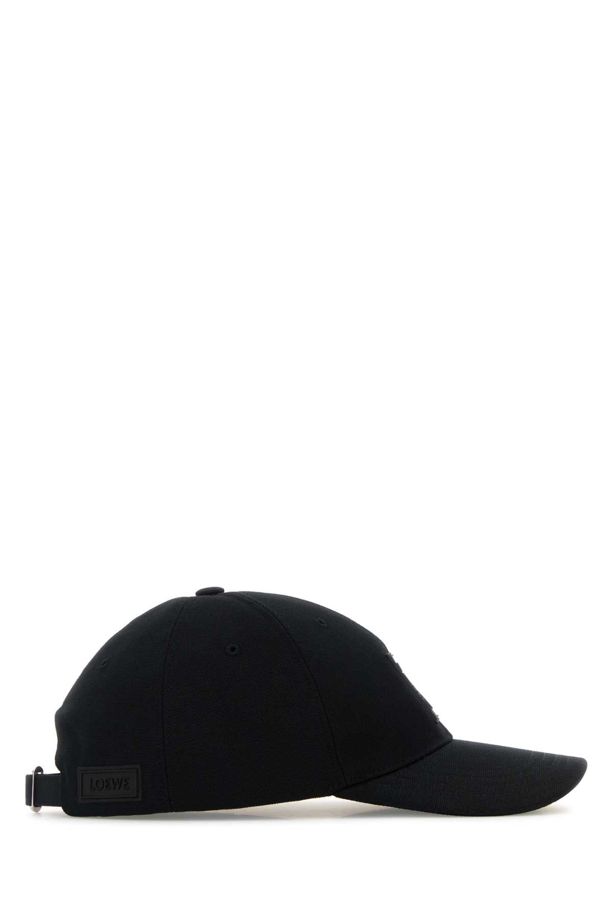 Loewe Men Black Canvas Baseball Cap LOEWE