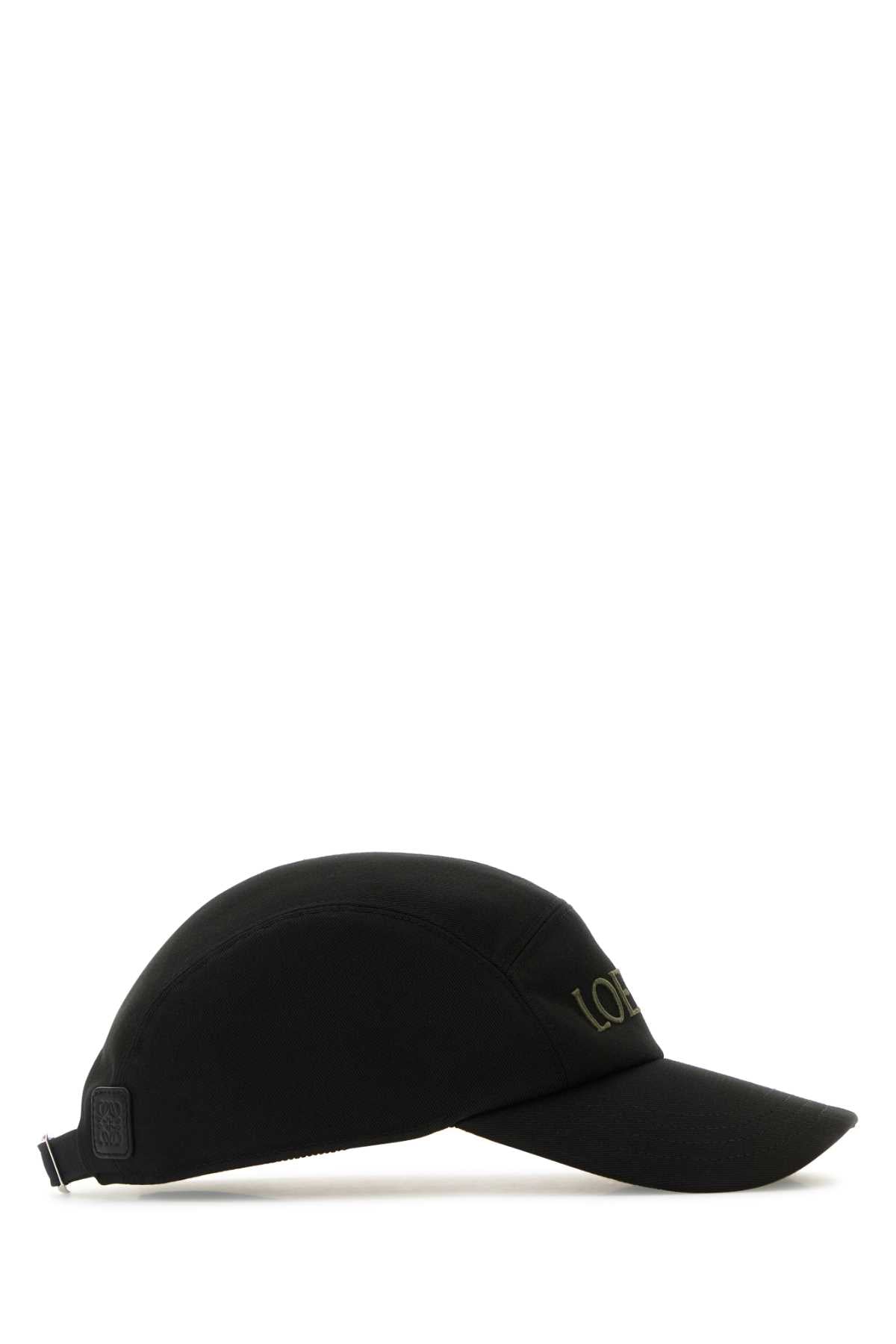 Loewe Men Black Canvas Camp Baseball Cap LOEWE